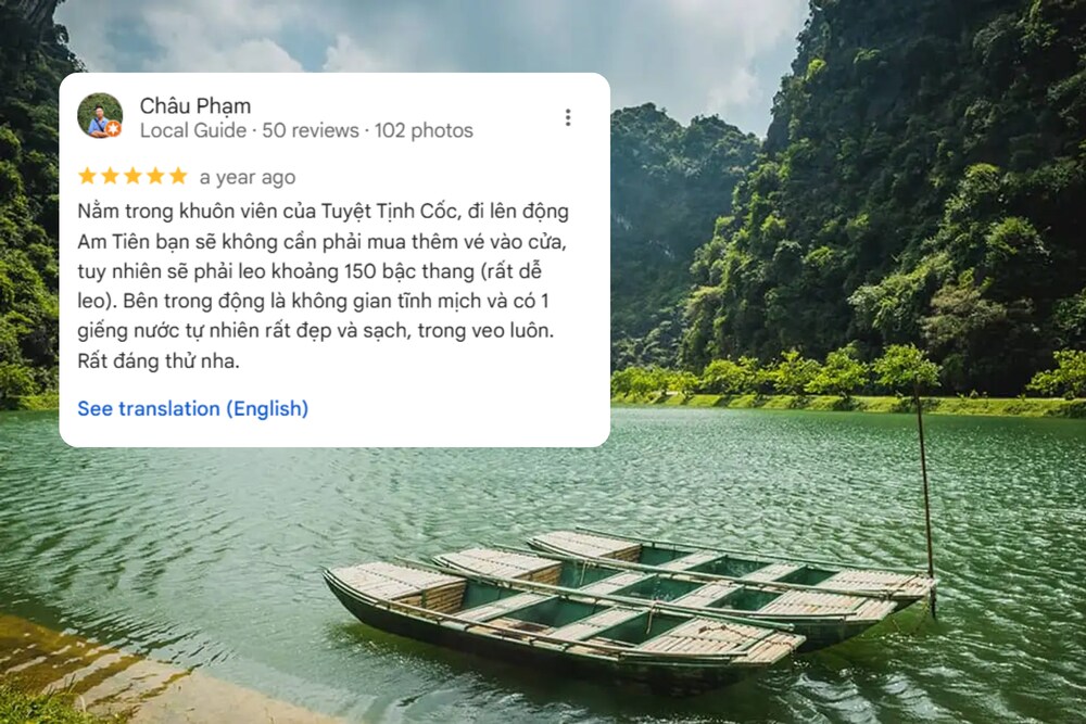 Đánh giá tích cực từ du khách khi ghé thăm Động Am Tiên
